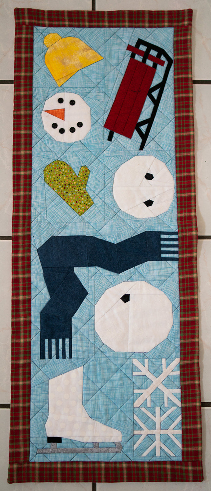 Winter Fun Table Runner Pattern